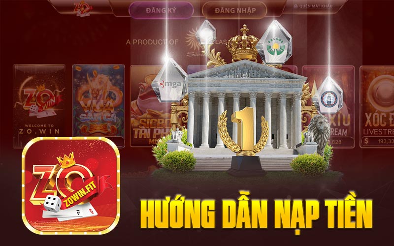 Hướng dẫn nạp tiền Zowin